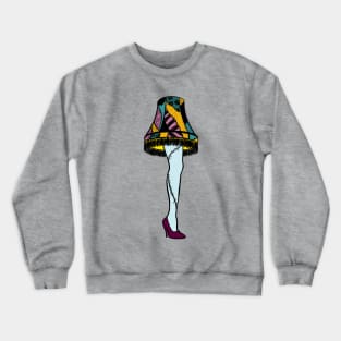 Sally Leg Lamp Nightmare Before A Christmas Story Crewneck Sweatshirt